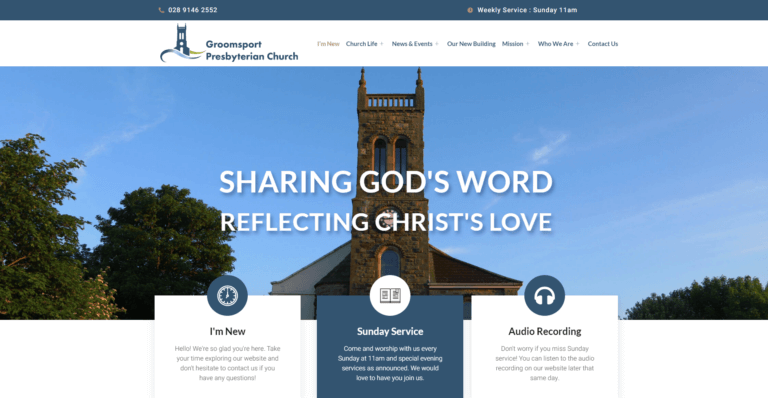 Groomsport Presbyterian church screenshot